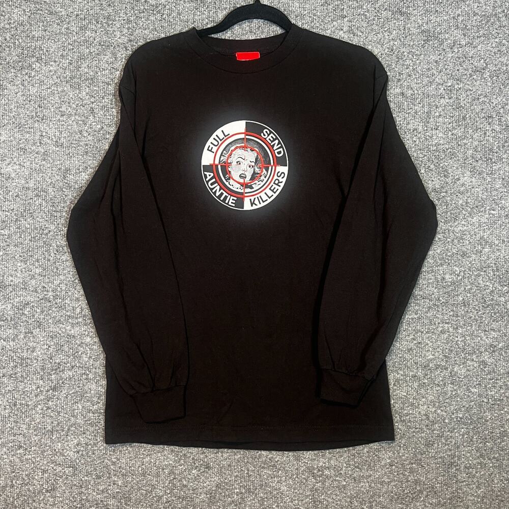 Full Send Shirt Mens Medium Black Nelk Boys Long Sleeve Tshirt‎ Auntie Killers
